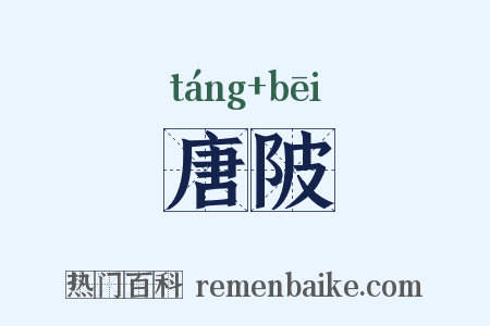 唐陂是什么意思的图片